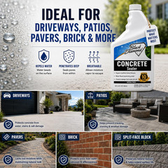 Concrete Sealer – 32oz Water Repellent for Surfaces