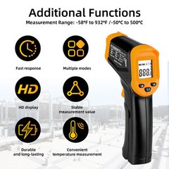 Digital Infrared Thermometer Temperature Gun Laser IR Cooking -50°C-550°C US
