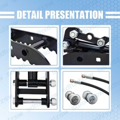TYPHON Hydraulic Thumb Clip For 0.8Ton-2Ton Mini Excavators Attachments 3-Holes