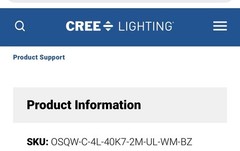 CREE LED OSQW-C-4L-40K7-2M-UL-WM-BZ Wall Pack 4000K Bronze UL Heavy Duty Outdoor
