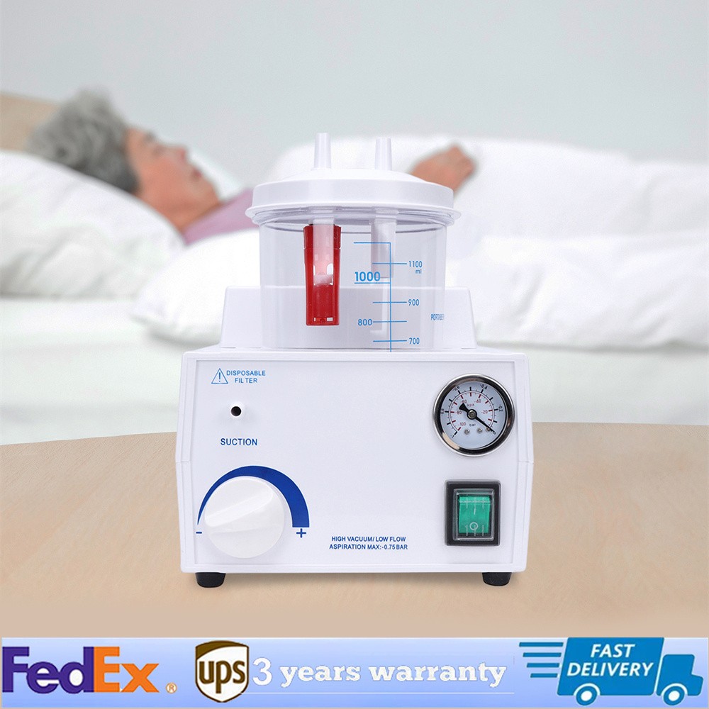 Vacuum Phlegm Quiet Suction Unit Portable Medical Emergency Aspirator Machine