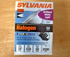 SYLVANIA 50PAR20 120V 14502 Halogen Capsylite PAR 20 Narrow Floodlight