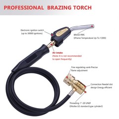 Propane Mapp Gas Torch Kit, Hand Hose 60″ 1.5M, Welding Plumbing HVAC brazing