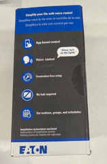 Eaton WFTRCR15-W Wi-Fi Alexa Receptacle Smart Duplex Outlet White 15A 125V New