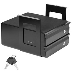 VIVO Black Under Desk Lockable Pull Out Storage Drawers, Workspace Organizer