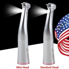 Dental 1:5 Increasing Handpiece Contra Angle LED Fit KAVO NSK Electric Motor BK