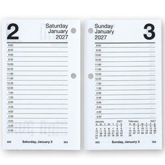 2026 At-A-Glance E717-50 Daily Calendar Refill, 17-Style, 3-1/2 x 6″