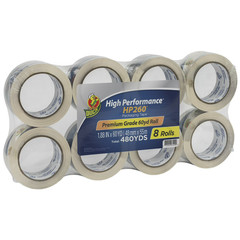 Duck Brand HP 260 Clear Acrylic Packing Tape, 1.88 in. x 60 yards, 8 Rolls, 480