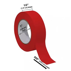 Lab Labeling Tape 500in L x 1/2in W on 1in Core for Color Coding and Marking