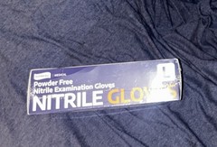 Supmedic Nitrile Powder-Free Examination Gloves, Large (L) 100 Count