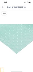 Brady SPC Un1019 15”x150’ Medium Weight Chemical Absorbent Roll Low Lint Fiber