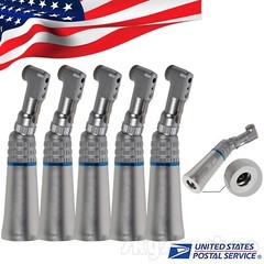 5pcs Dental Slow Low Speed Contra Angle Handpiece Winkelstück Latch Chuck icv