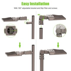 200W Commercial Outdoor Street Lighting Dusk to Dawn LED Parking Lot Slip Fitter