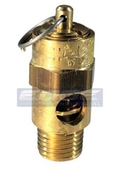 160 PSI BRASS SAFETY RELIEF POP OFF PRESSURE VALVE, COMPRESSOR, TANK, 1/4″ NPT
