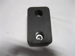 Molded Rubber Dock Bumper 6×3.5×3.5 w/ Steel Washer for Chassis/Trailers
