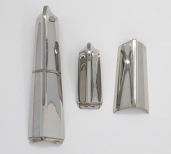 1957 3 Piece Fin Moulding. Set, Polished Stainless Steel- SB-83