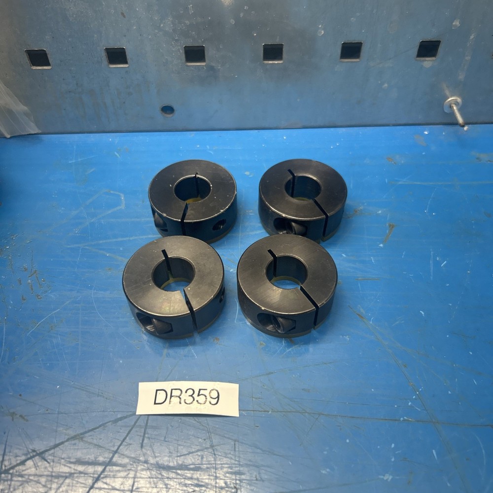 (4) NEW CLAMPING SHAFT COLLAR BLACK OXIDE SC016 16mm ID NNB