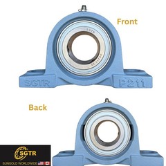 (2 Pack) Heavy Duty UCP211-32 Pillow Block Bearing, 2 inch Bore