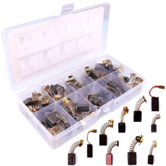 Universal 48Pcs Carbon Motor Brush Set (10 Sizes), Electric Motor Brushes, Power