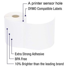 80 Rolls 17600 Labels 4×6 Thermal Shipping Label 220/Roll Fit Dymo 4XL 1744907