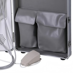 Portable Dental Delivery Unit: Rolling Box with 4 Holes Air Compressor Suction