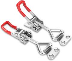 2Pcs Adjustable Toggle Latch Quick Release Pull Latches Toggle Clamp with 220lbs