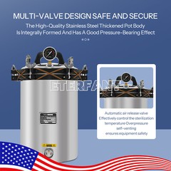 ETERFANT 24L Medical Pressure Steam Sterilizer/Electric Autoclave Sterilizer