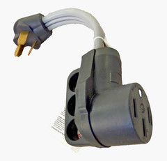 NEMA 10-30P to 14-50R EV Charger Adapter Cord, 30A Dryer Plug to 50A EV