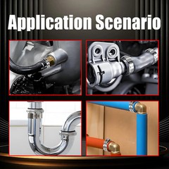 Aftermarket 100x 1/2” PEX Stainless Steel Clamp Cinch Rings Crimp Pinch Fitting
