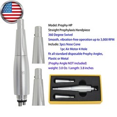 Dental Prophy Handpiece 4:1 1:1 Straight Nose Cone Air Motor 4 Hole NSK HP-44M