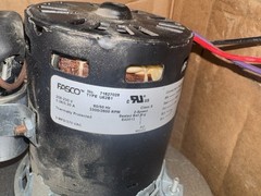Fasco U62B1 Inducer Fan 71627028 208-230V 2-Speed Thermally Protected Steel