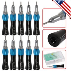 10*Yabang Dental Slow Low Speed Handpiece Straight Nosecone 1:1 E-Type CE