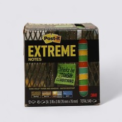 Post-it Extreme Water-Resistant Self-Stick Notes Multi-Color 3″x3″ 540 sheets