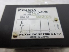 DAIKIN MC-02P-05-65 CHECK VALVE, Y0034