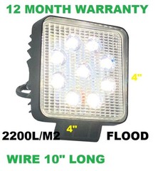 FORKLIFT WORK LIGHT 12 TO 80 VOLTS SEALED ELECTRIC FORKLIFT SIZE 4X4″ VHY045