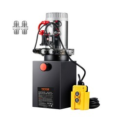 VEVOR 8 Quart Double Acting Hydraulic Pump 12V Dump Trailer Power Unit 2.1HP