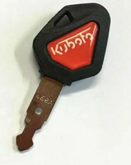 1) Kubota Skid Steer Track Loader & Mini Excavator Ignition Key Red Logo 459A