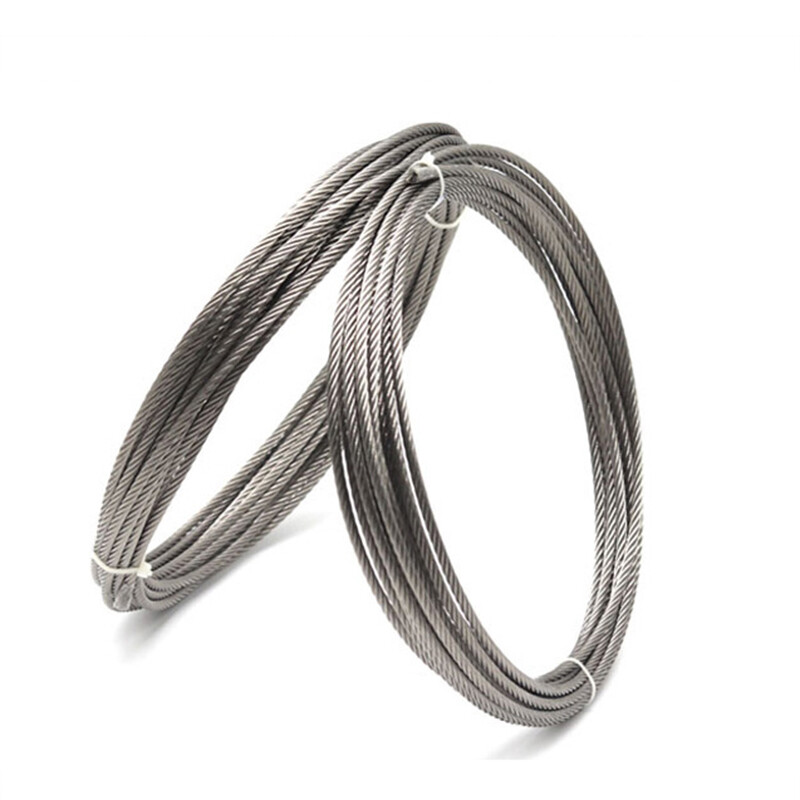 Wire Rope Cable 1mm 1.2mm 1.5mm 2mm 2.5mm 3mm 4mm 5mm 6mm Stainless Steel 7*19