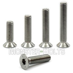 M4 Stainless Steel Flat Head Socket Cap Screws A2, Metric DIN 7991 0.70 Coarse