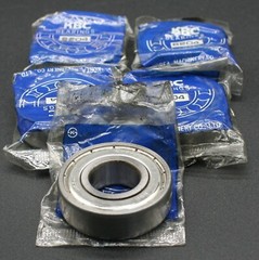 Five (5) KBC 6204 ZZ Deep Groove Bearings 20 MM ID Republic of Korea NEW
