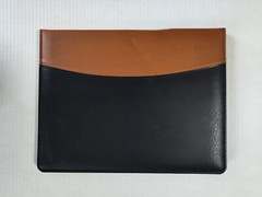 Hazel Portfolio Document Holder Easy Open Black Brown Made In USA