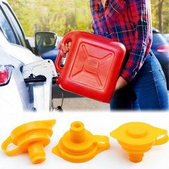5 Pack Universal 8mm Gas Can Vent Caps Yellow Plastic Push-In For Fuel Cans