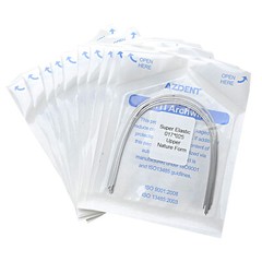 AZDENT Dental Orthodontic Arch Wires Super Elastic Niti Rectangular Nature Form