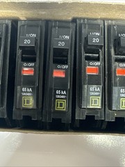 Square D QHB120 20Amp Circuit Breaker- New