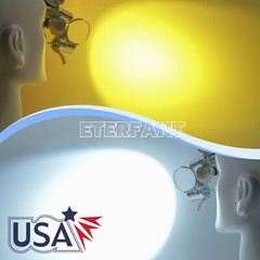 ETERFANT 3.5X Dental Headband Binocular Loupes+5W Dual LED Head Light 2Leds US