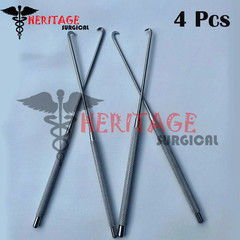 Arthroscopy Hook Knife 3mm & 5mm 4 PCs Set German Steel Arthroscopic instruments