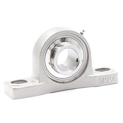 Stainless Steel SUCP201-212 Pillow Block Bearing 12~60mm Bore 2 Bolt Solid Base