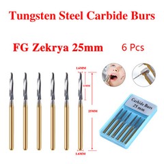 Dental Surgical Zekrya Carbide Tungsten Bone Cutters Finishing FG Bur 25/28mm