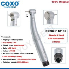 COXO Dental Handpiece LED High Speed Handpiece Air Turbine 2/4 Hole Fit NSK KAVO