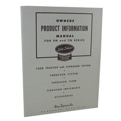 Owners Product Information Manual For Ford Tractor | 9N, 2N